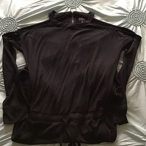 Romper with cold shoulder